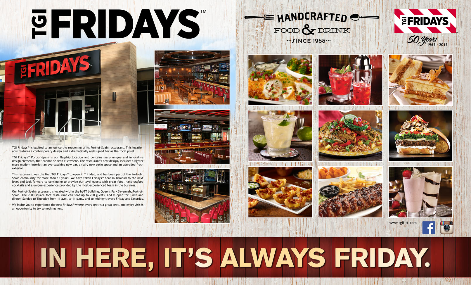 TGI Fridays has Announced the reopening