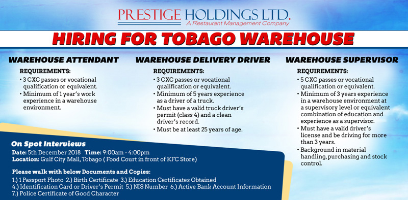 PHL-Tobago-Warehouse-Hiring-Ad