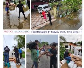 Prestige Holdings Limited Partners with Sewa TT to Provide Flood Relief Support