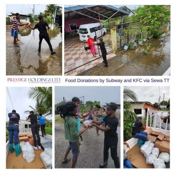 Prestige Holdings Limited Partners with Sewa TT to Provide Flood Relief Support